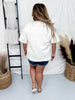 Basket Case Fruity Sequin Graphic T-Shirt - Whiskey Skies - SUGAR STITCH