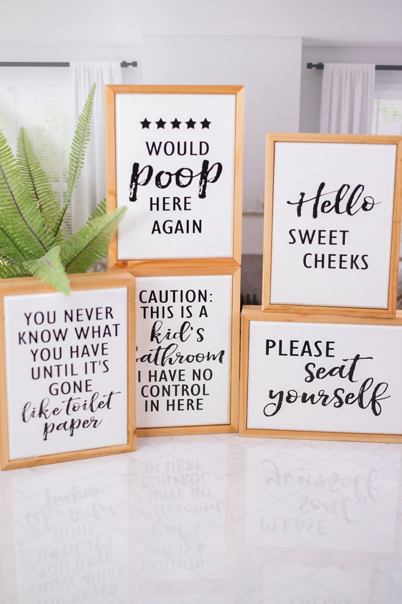 Bathroom Humor Sign (5 Styles) - Whiskey Skies - YOUNG'S INC.