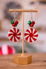 Bells and Peppermint Candy Dangler Earrings - Whiskey Skies - PERIWINKLE BY BARLOW