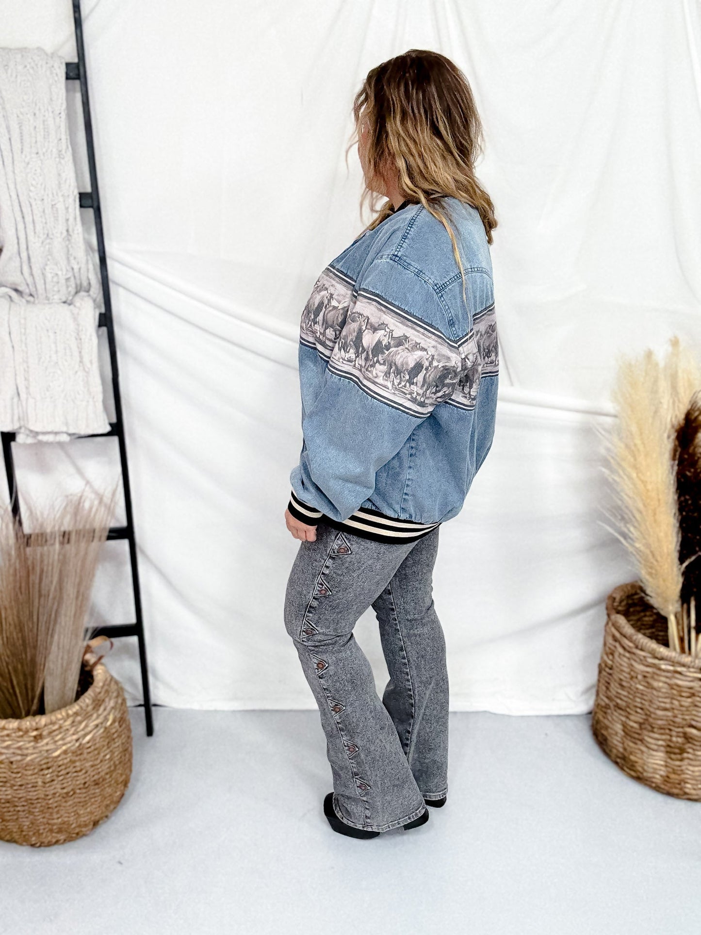 Bermuda Rush Bomber Jacket - Whiskey Skies - STERLING KREEK