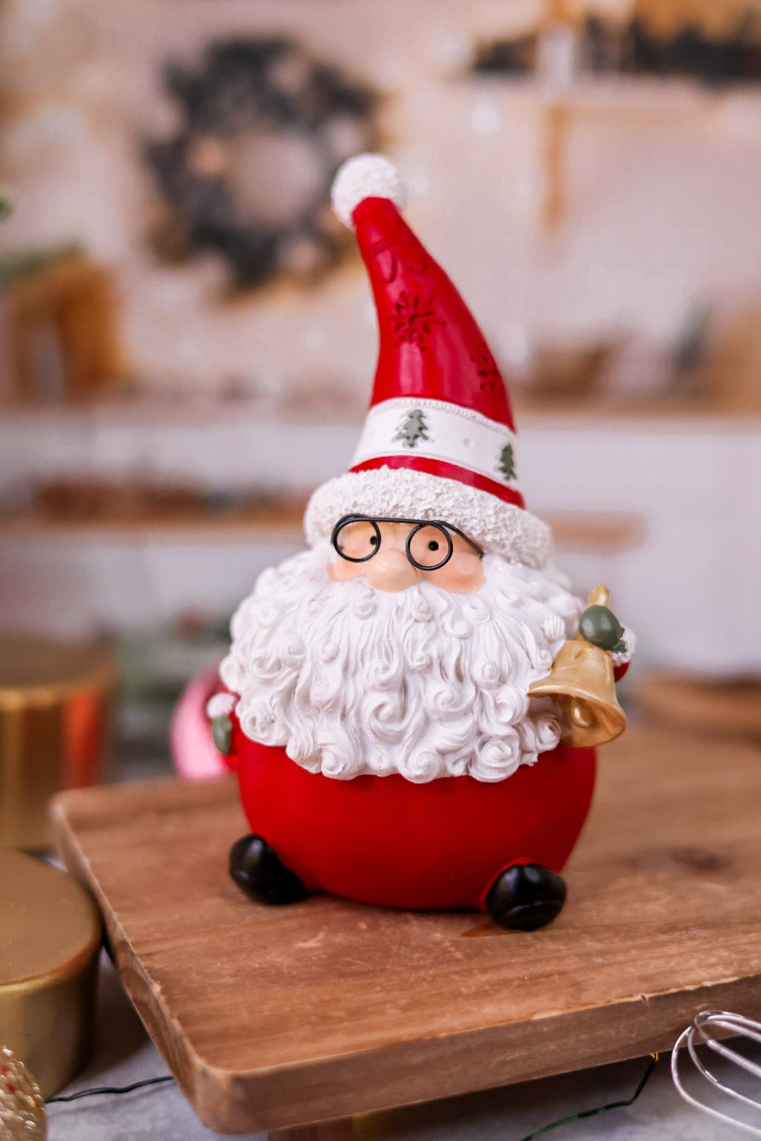 Bespectacled Santa Resin Figure (3 Variants) - Whiskey Skies - TRANSPAC