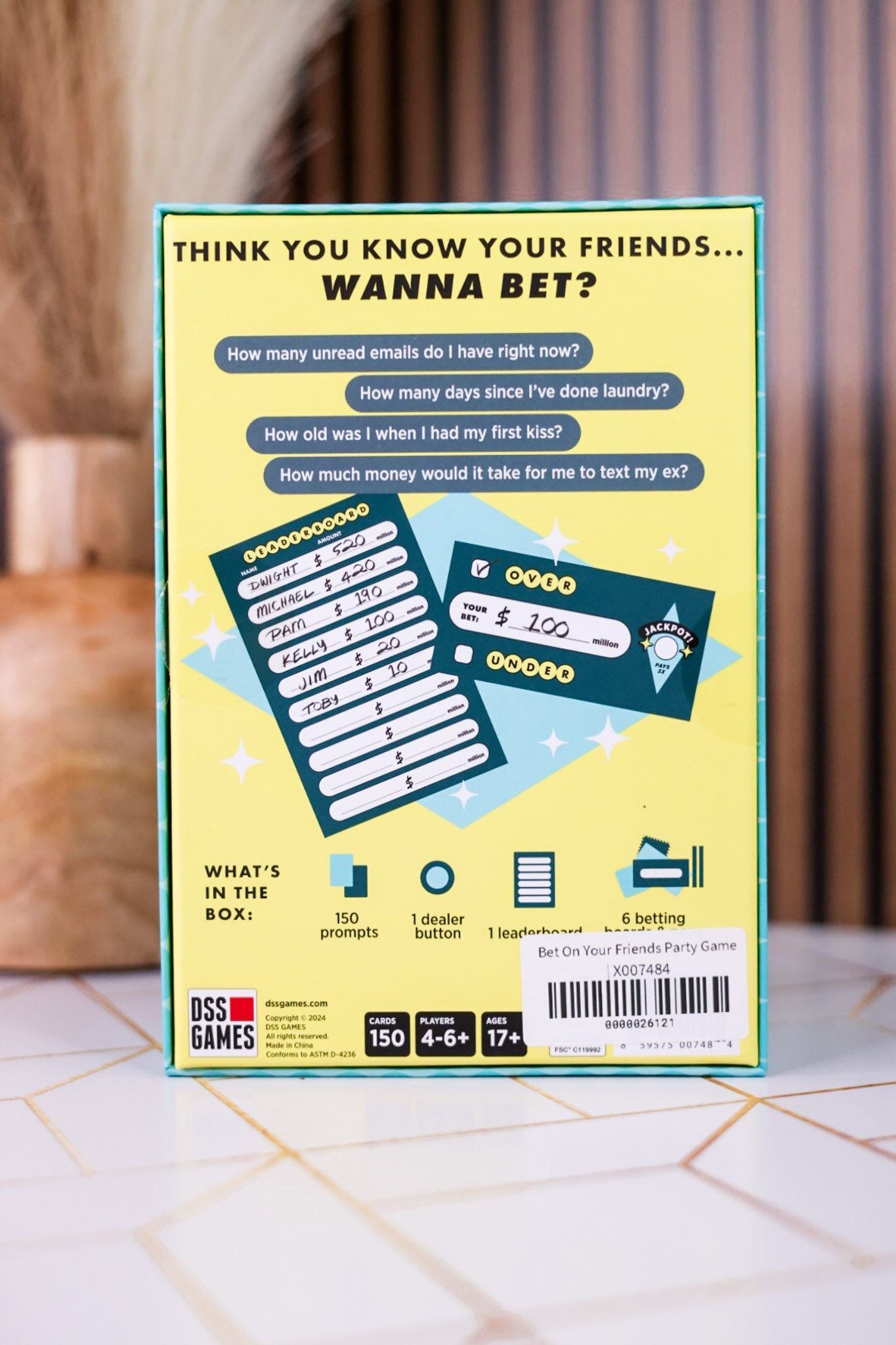 Bet On Your Friends Party Game - Whiskey Skies - DSS GAMES