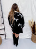 Black and Cream Pearl Studded Pullover Sweater - Whiskey Skies - DAVI & DANI