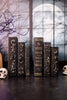 Black and Gold Resin 3 Stacked Books (2 Styles) - Whiskey Skies - K&K INTERIORS