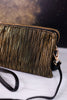 Black And Gold Shimmer Stripe Riley Crossbody Bag - Whiskey Skies - JEN & CO