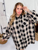 Black and Taupe Plaid Tunic Dress - Whiskey Skies - EASEL