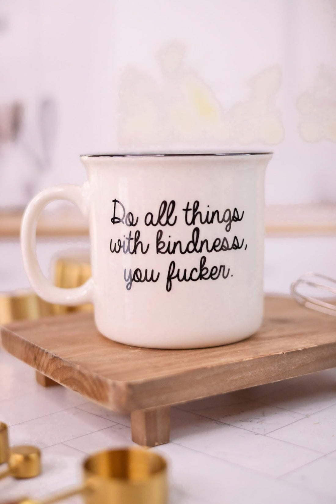 Black and White Ceramic Catchphrase Mugs (4 Styles) - Whiskey Skies - HIGH JIMMIE