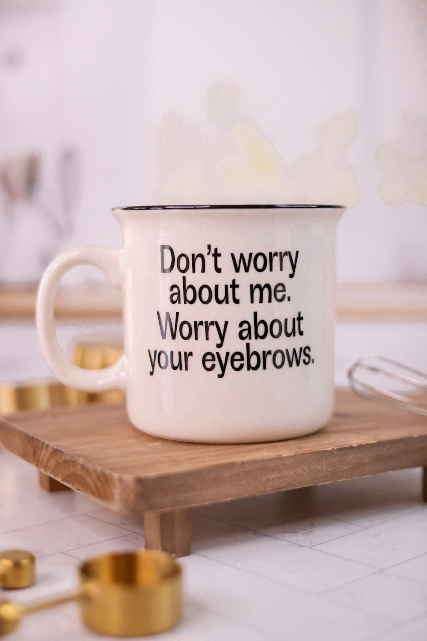 Black and White Ceramic Catchphrase Mugs (4 Styles) - Whiskey Skies - HIGH JIMMIE