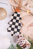 Black and White Checkered Christmas Tree Ornament - Whiskey Skies - ADAMS & CO