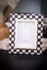 Black and White Checkered Picture Frame - Whiskey Skies - ADAMS & CO