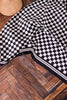 Black and White Checkered Wild Rag Scarf - Whiskey Skies - ROWDY CROWD CLOTHING