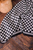 Black and White Checkered Wild Rag Scarf - Whiskey Skies - ROWDY CROWD CLOTHING