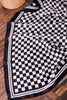 Black and White Checkered Wild Rag Scarf - Whiskey Skies - ROWDY CROWD CLOTHING