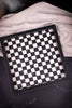 Black and White Checkered Wooden Tray - Whiskey Skies - ADAMS & CO