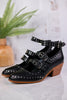 Black Corky Cackle Adjustable Buckle Shoes - Whiskey Skies - CORKYS FOOTWEAR