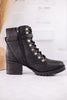 Black Donatella Heeled Boots - Whiskey Skies - VERY G