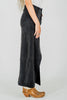Black Front Slit Stretch Fabric Skirt - Whiskey Skies - JADE BY JANE