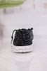 Black & Grey Lightweight Sneakers W/ Sherpa Lining - Whiskey Skies - VERY G