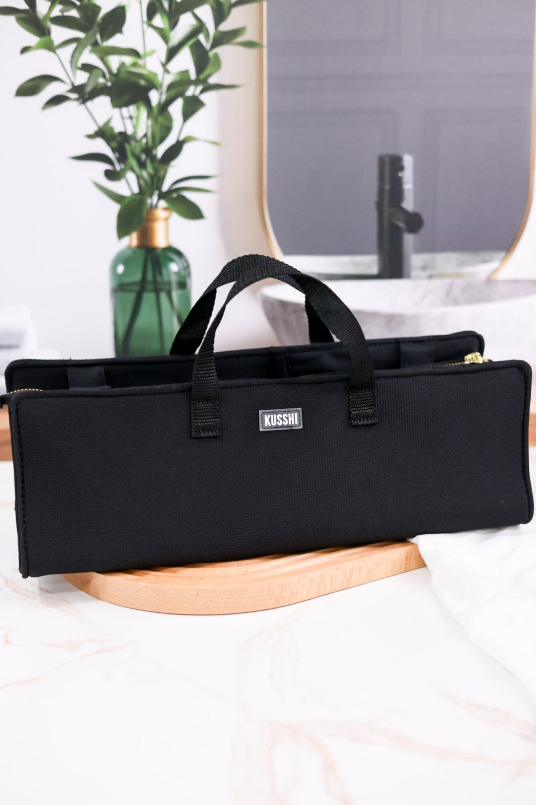 Black Hair Tools Travel Bag - Whiskey Skies - KUSSHI