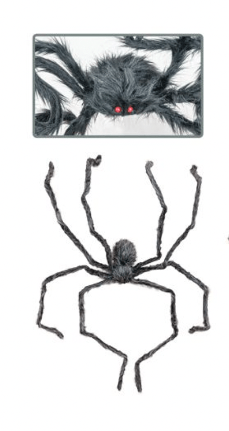 Black Halloween Giant Spider - Whiskey Skies - HANNA'S HANDIWORKS