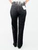 Black High - Rise Slim Wide Leg Jeans W/ Rhinestones - Whiskey Skies - LOVERVET BY VERVET