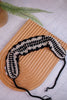 Black & Ivory Luna Crochet Headband - Whiskey Skies - SHIRALEAH