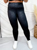 Black Leopard Print High Waist Leggings - Whiskey Skies - CONSTANTLY VARIED GEAR