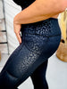 Black Leopard Print High Waist Leggings - Whiskey Skies - CONSTANTLY VARIED GEAR