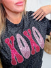 Black Leopard Print "XOXO" Short Sleeve Tee - Whiskey Skies - SOUTHERN BELLE