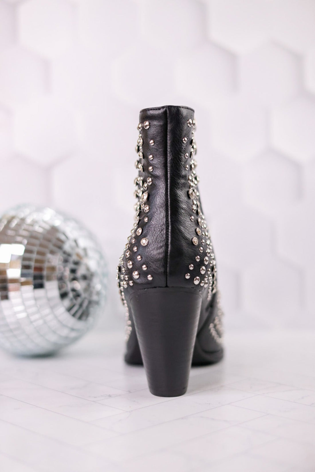 Black Line Dance Rhinestone Booties - Whiskey Skies - CORKYS FOOTWEAR