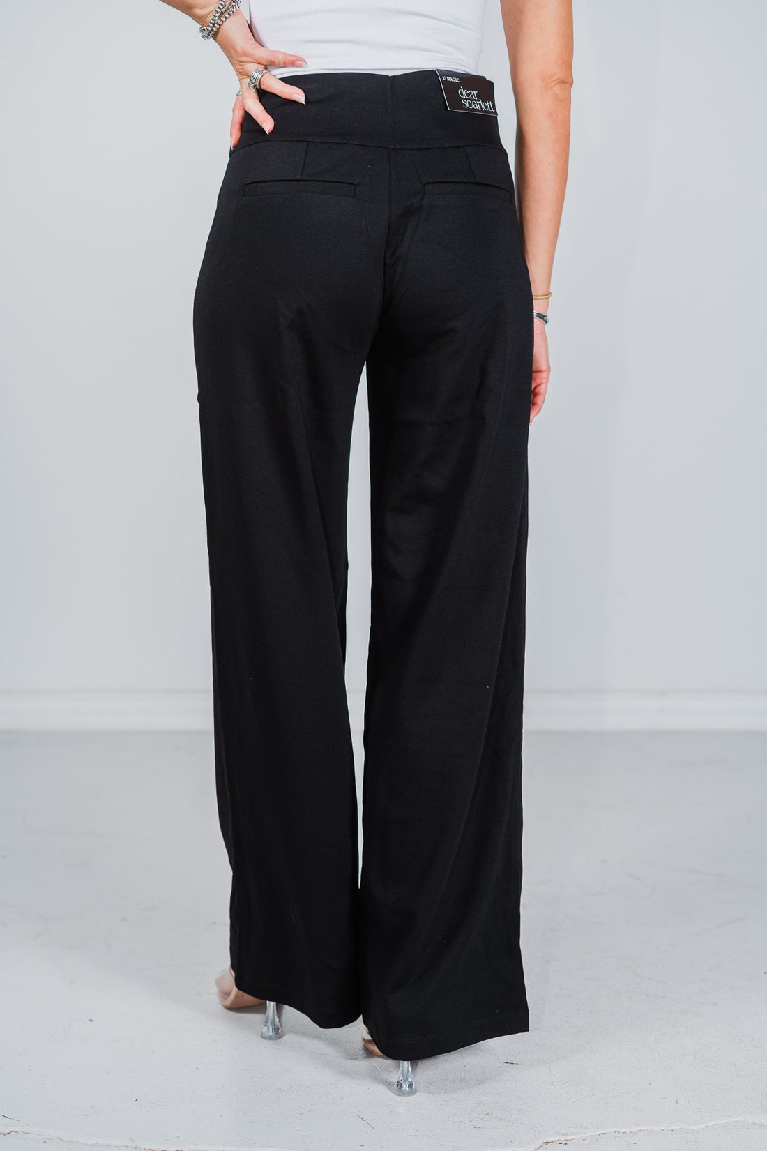 Black Magic Wide Regular Pants - Whiskey Skies - DEAR SCARLETT