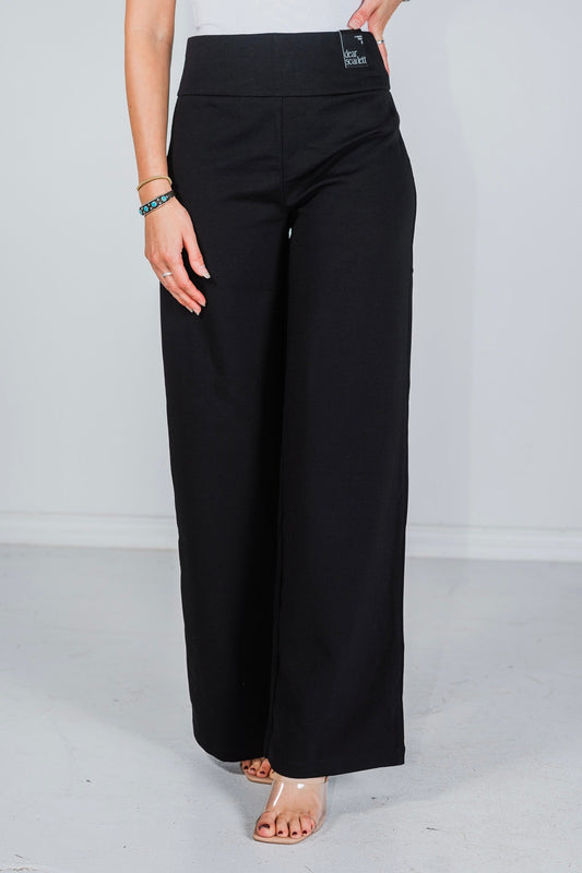 Black Magic Wide Regular Pants - Whiskey Skies - DEAR SCARLETT