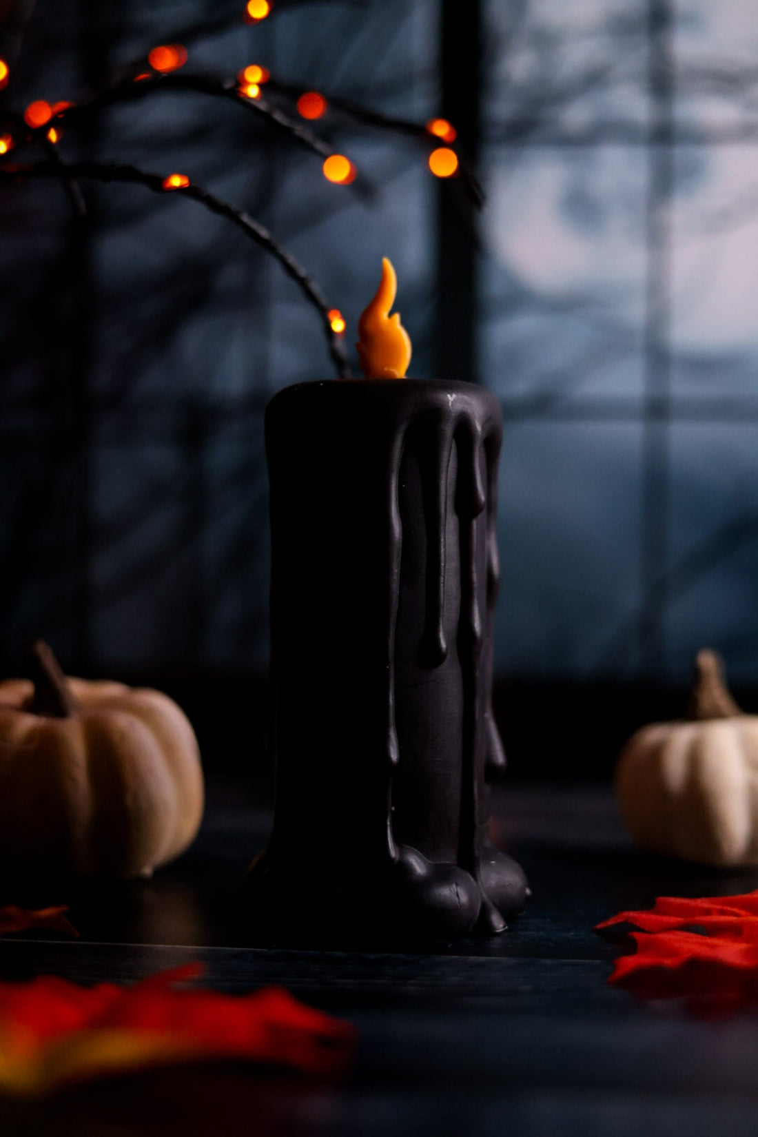 Black "Melting" LED Candle - Whiskey Skies - WT COLLECTION