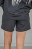 Black Pull-On Corded Shorts W/ Pockets - Whiskey Skies - BLUMIN