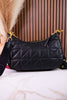 Black Quilted Nappa Leather Bag - Whiskey Skies - MYRA BAGS