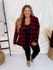 Black & Red Plaid Blazer - Whiskey Skies - SOUTHERN GRACE