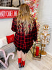 Black & Red Plaid Blazer - Whiskey Skies - SOUTHERN GRACE