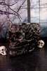 Black Resin Ghost Face Skull Bowl - Whiskey Skies - K&K INTERIORS
