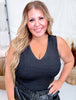 Black Rhinestone Bodysuit - Whiskey Skies - WHITE BIRCH
