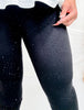 Black Rhinestone High Waist Leggings - Whiskey Skies - WHITE BIRCH
