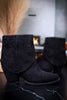 Black Saylor Ankle Boots - Whiskey Skies - VERY G