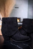 Black Saylor Ankle Boots - Whiskey Skies - VERY G