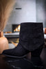 Black Saylor Ankle Boots - Whiskey Skies - VERY G