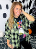Black Short Sleeve Neon Witch Ghost Graphic Tee - Whiskey Skies - GLAIME