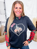 Black Short Sleeve "Rose Of My Heart" Graphic Tee - Whiskey Skies - STERLING KREEK