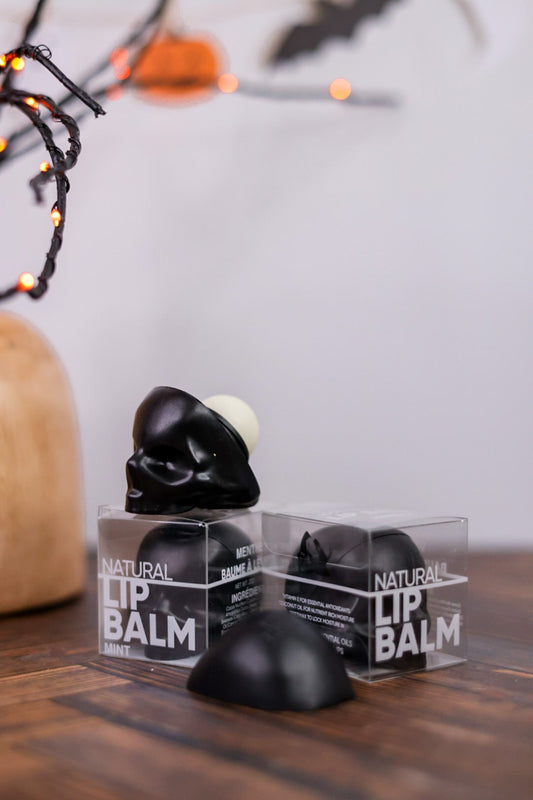 Black Skull Lip Balm (3 Scents) - Whiskey Skies - REBELS REFINERY