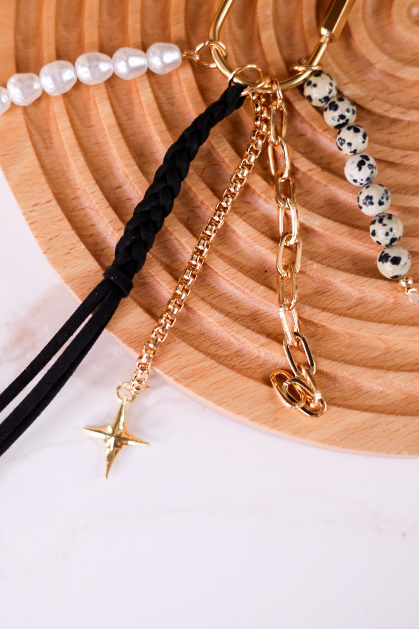 Black Tassel Bag Charm - Whiskey Skies - SHIRALEAH