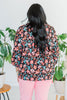 Black & Turquoise Floral Print Top - Whiskey Skies - ANDREE BY UNIT