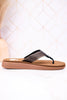 Black Western Inspired "Galya" Sandals W/ Stitching Details - Whiskey Skies - YELLOWBOX