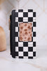Black & White Checkered Essentials Only Zippered Wallet - Whiskey Skies - DM MERCHANDISING